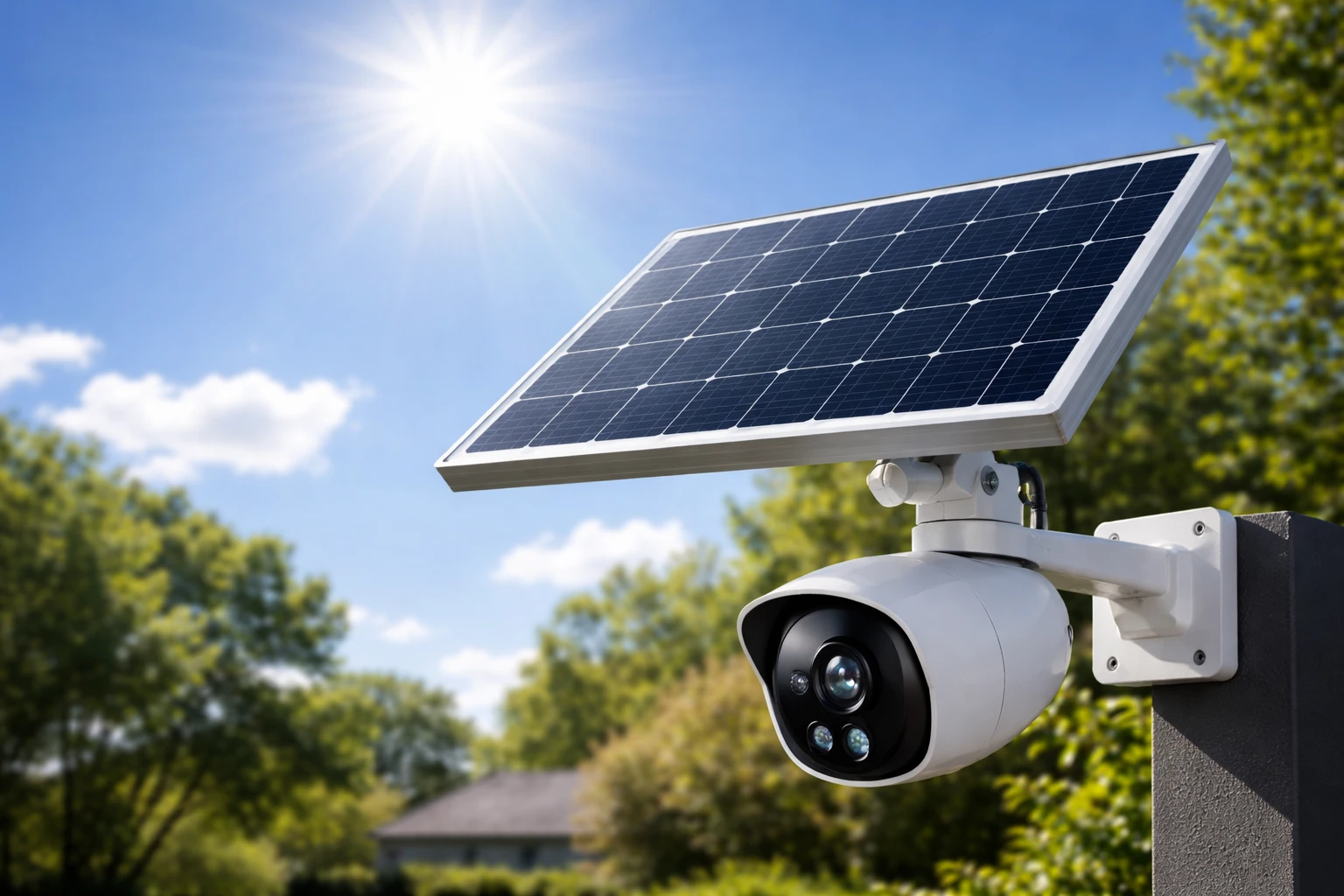 Best Angle for Solar Security Camera Panel