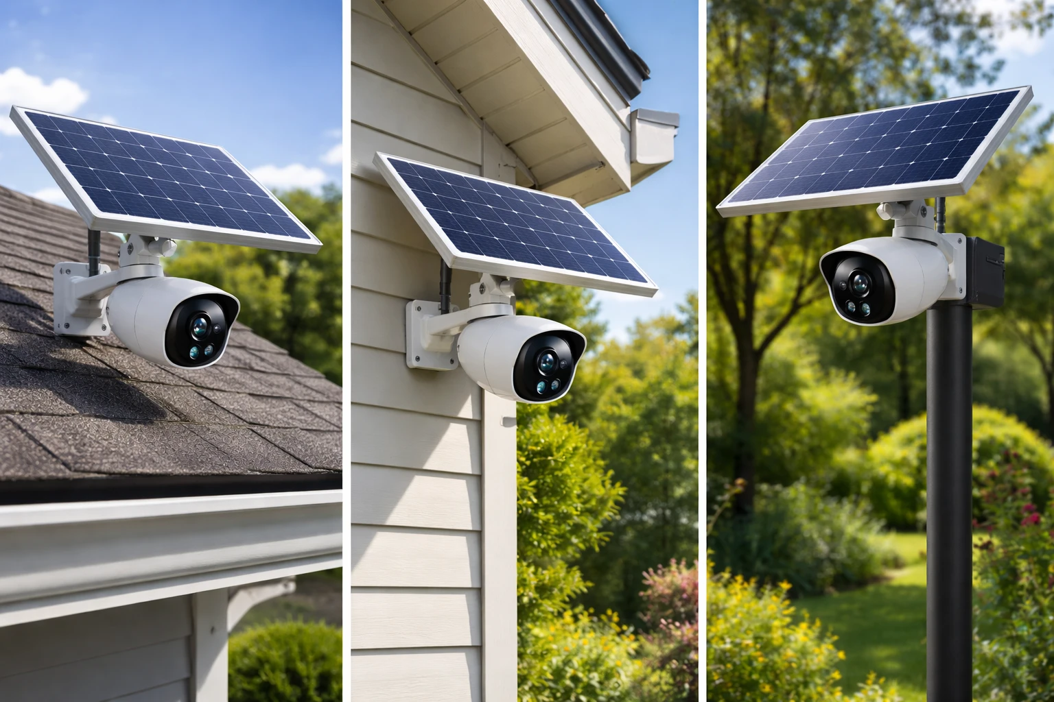 Ideal Placement Locations for Solar Camera Panels