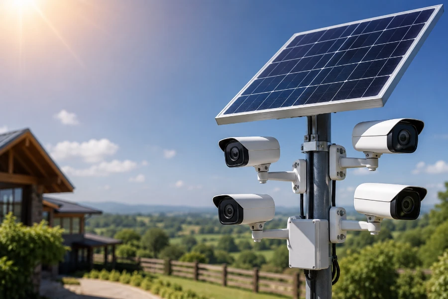 how many solar cameras can one panel power (1)