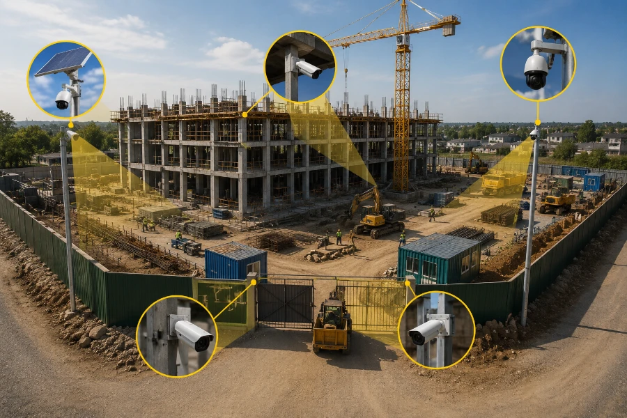 solar powered security camera for construction site (3)
