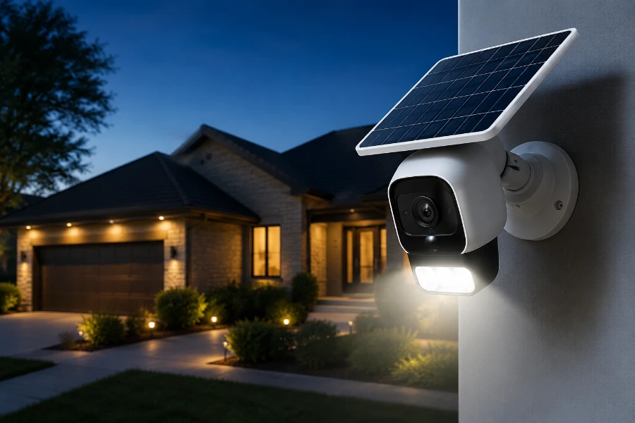 solar security camera with floodlight (1)