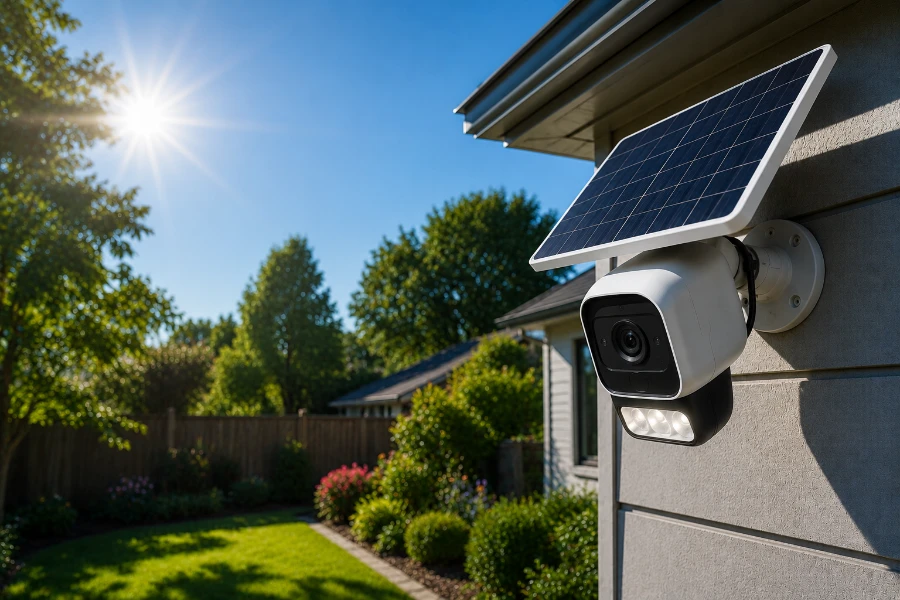 solar security camera with floodlight (2)