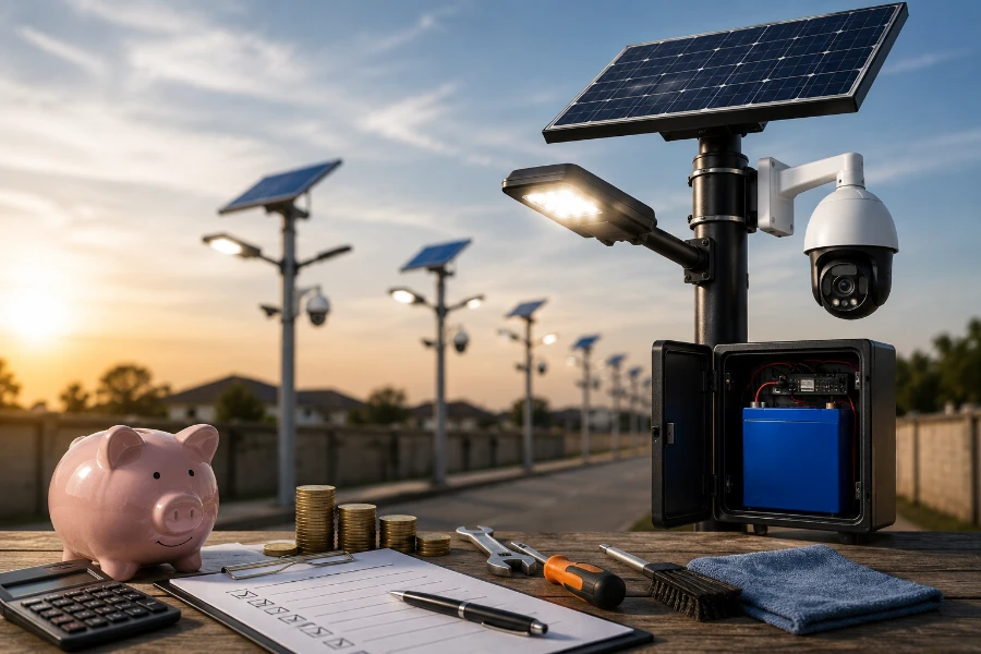 solar street light with cctv camera price (3)