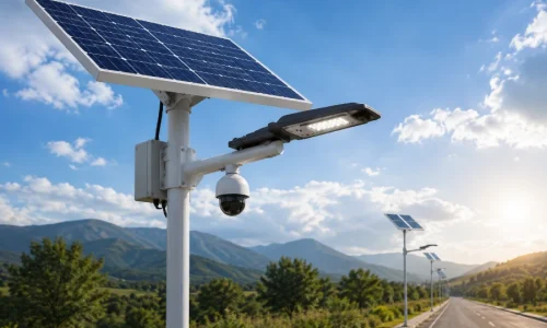 solar street light with cctv camera price (1)